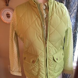 Quilted puffer vest and blouse
